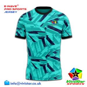 Vivistar Sports E-Wave® Pro Jersey – Strips for elite gamers athletes fluid sublimated gradient Polyester Lightweight, ultra-breathable knit fabric Green