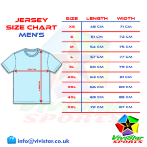 Vivistar Sports E-Wave® Pro Jersey – Strips for elite gamers athletes fluid sublimated gradient Polyester Lightweight, ultra-breathable knit fabric Shirt Size Chart Male